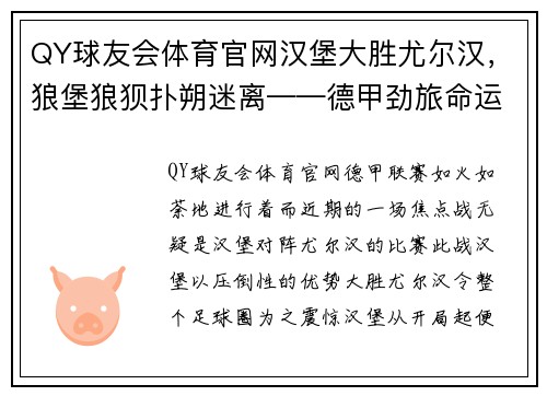 QY球友会体育官网汉堡大胜尤尔汉，狼堡狼狈扑朔迷离——德甲劲旅命运岂非天定？ - 副本